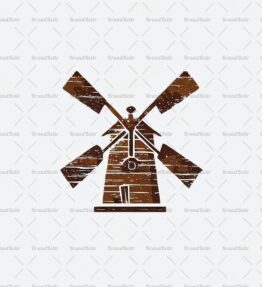 Rustikale Windmühle